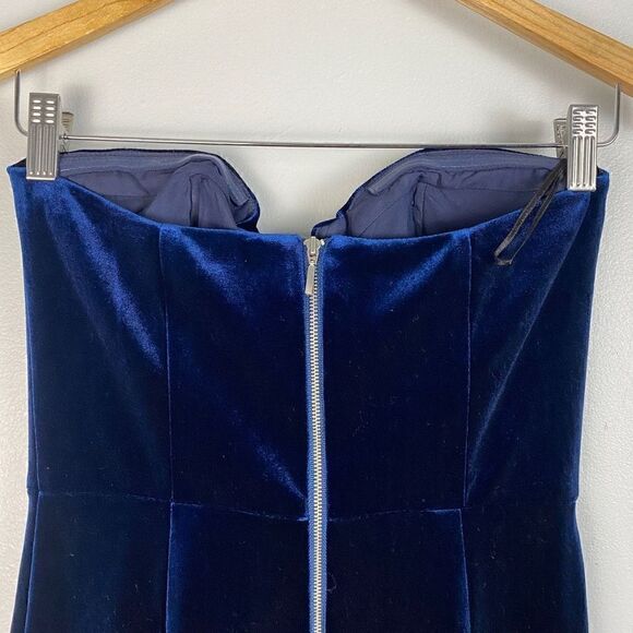 Yumi Kim Velvet Allure Strapless Dress in Navy - Picture 6 of 11